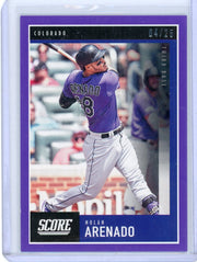 Nolan Arenado 2020 Panini Chronicles Score purple #'d 04/25