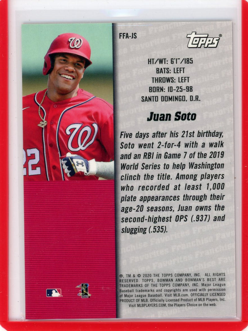 Juan Soto 2020 Bowman&