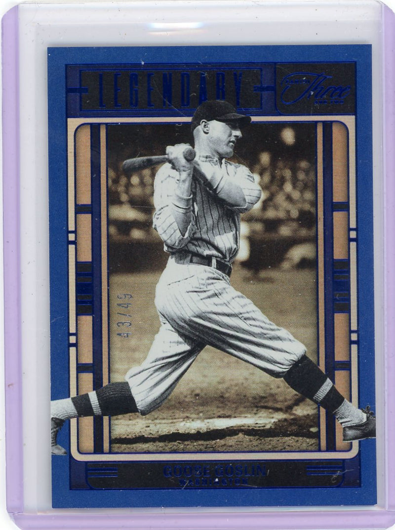 Goose Goslin 2025 Panini Three and Two Legendary Holo Silver 