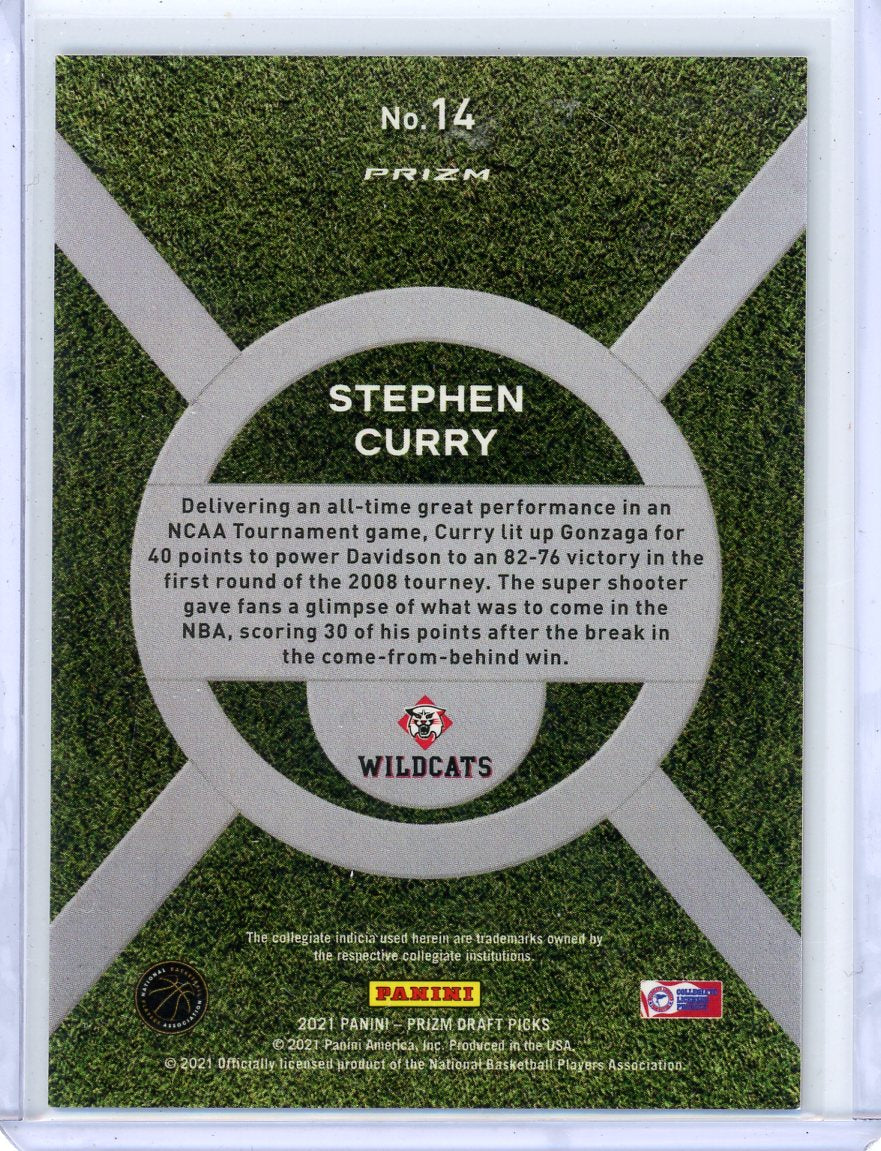 Stephen Curry 2021 Panini Prizm Draft Picks On Campus SSP