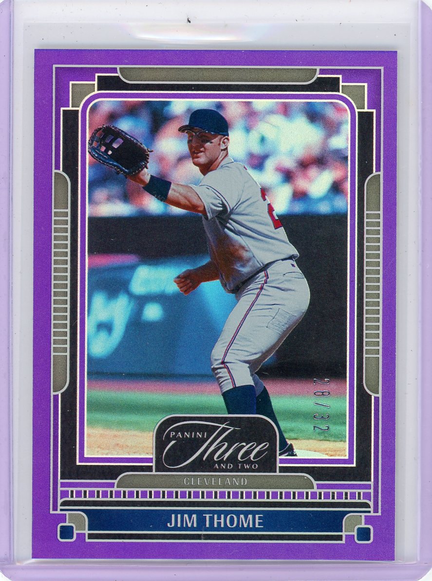 Jim Thome 2025 Panini Three and Two Full Count Parallel #'d 28/32