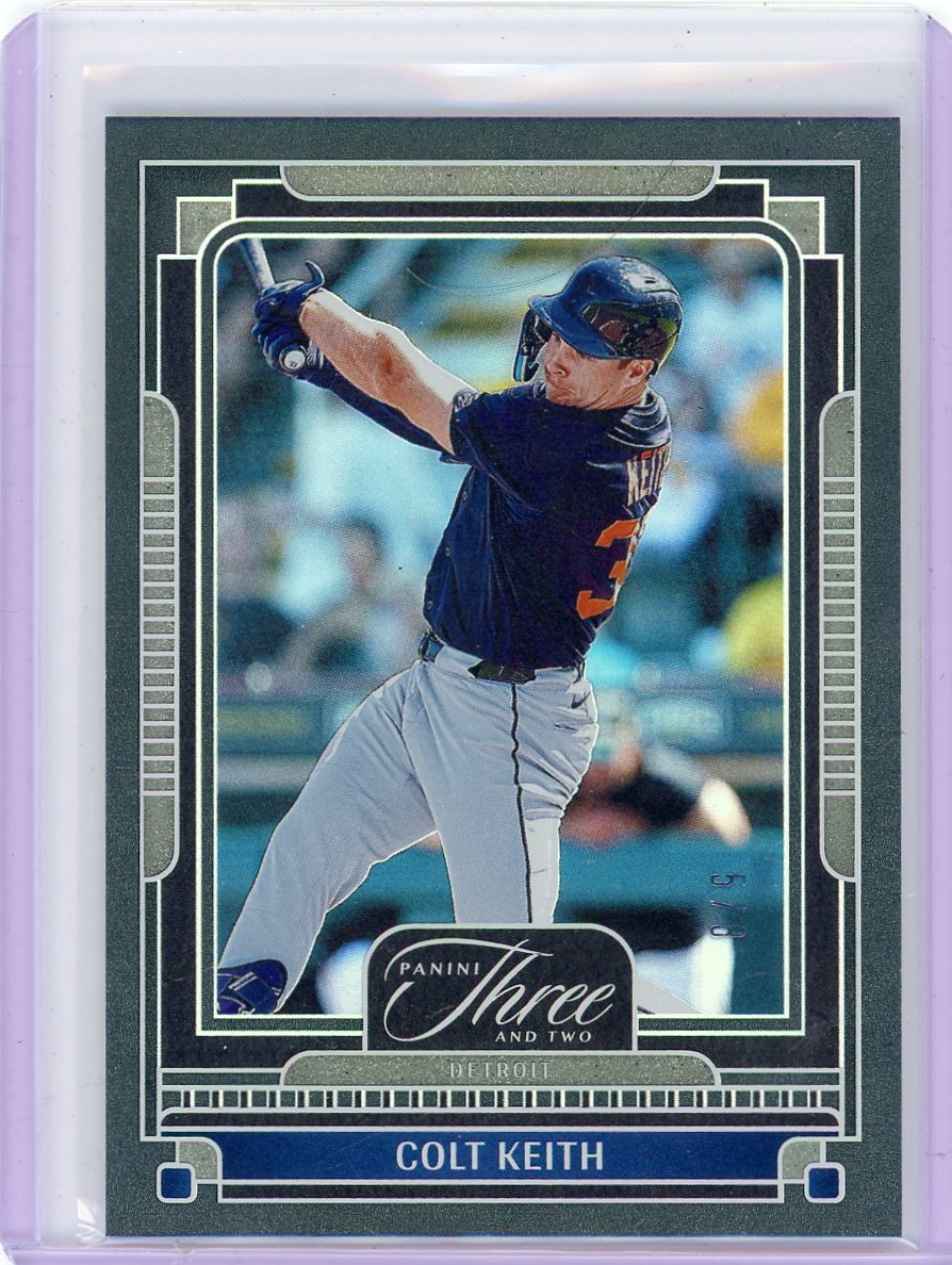 Colt Keith 2025 Panini Three and Two Black #'d 5/8