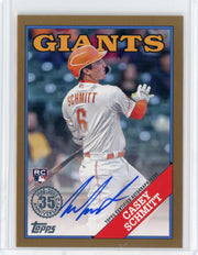 Casey Schmitt 2023 Topps 35th Anniversary autograph rookie card gold #'d 22/50