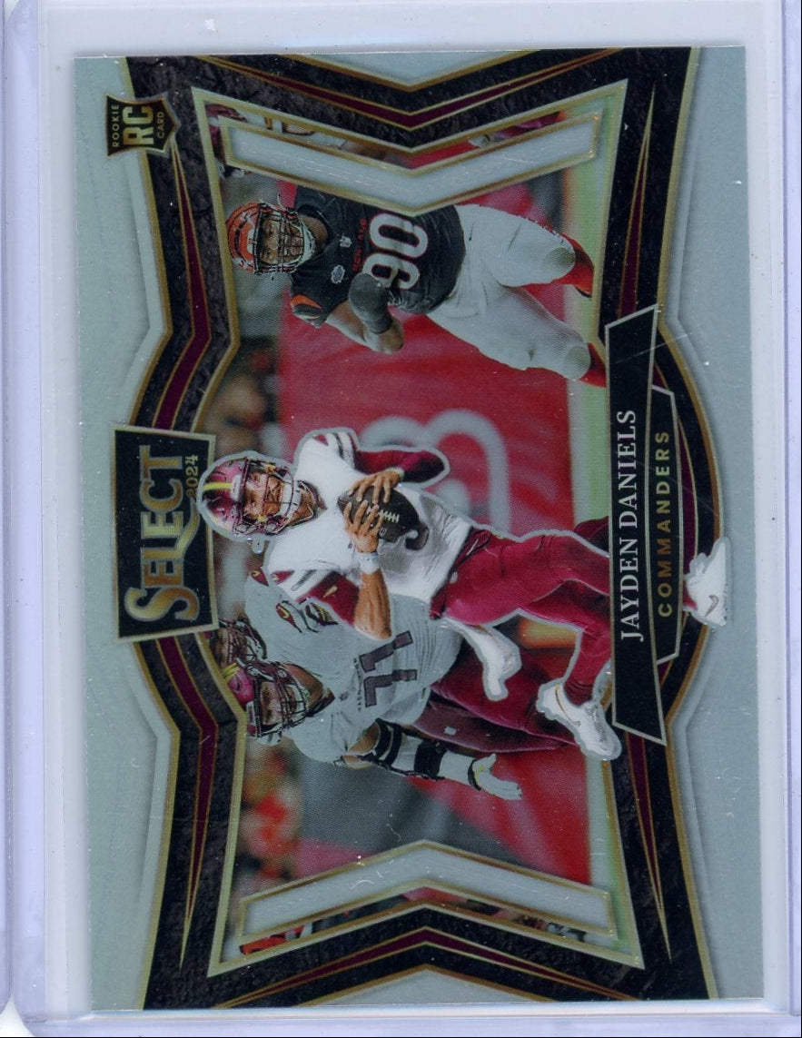 Jayden Daniels 2024 Panini Select silver prizm rookie card #476