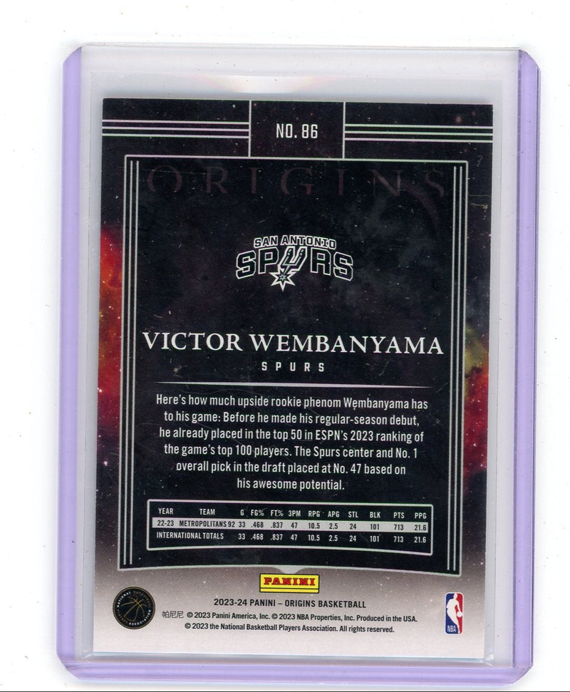 Victor Wembanyama 2023-24 Panini Origins RC