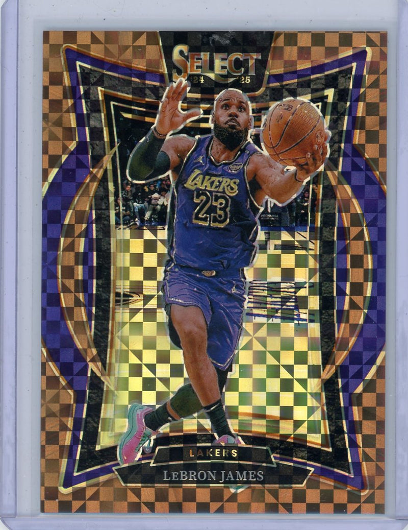 LeBron James 2024-25 Panini Select Concourse Copper Prizm 