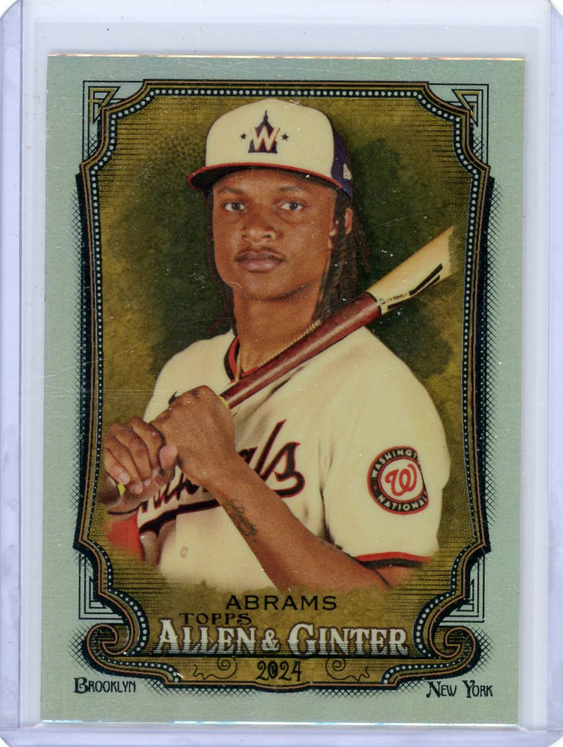 CJ Abrams 2024 Topps Allen & Ginter Chrome Refractor SP