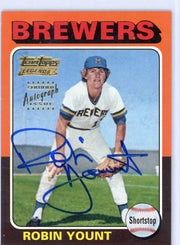 Robin Yount 2002 Team Topps Legends Autograph