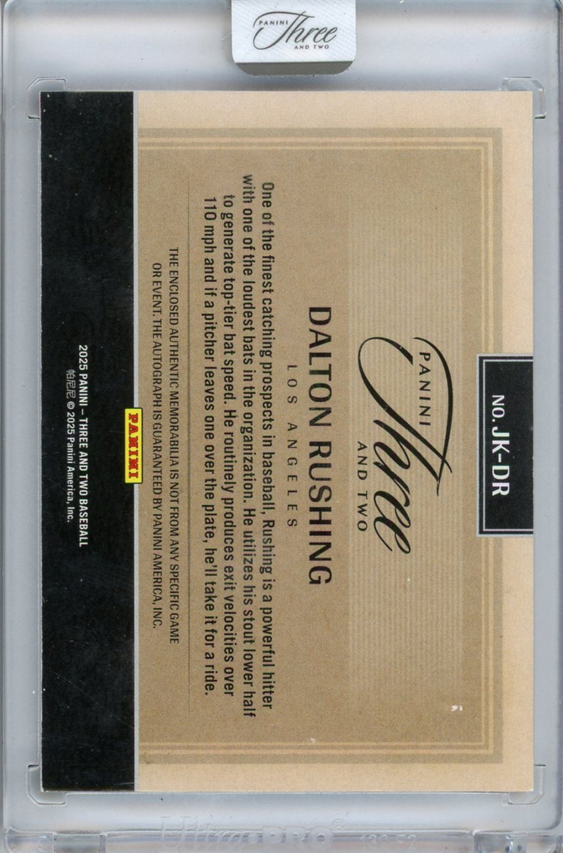 Dalton Rushing 2025 Panini Three and Two Jersey Autographs 