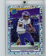 Justin Jefferson 2020 Panini Donruss Optic silver circles prizm rookie card #'d 070/125