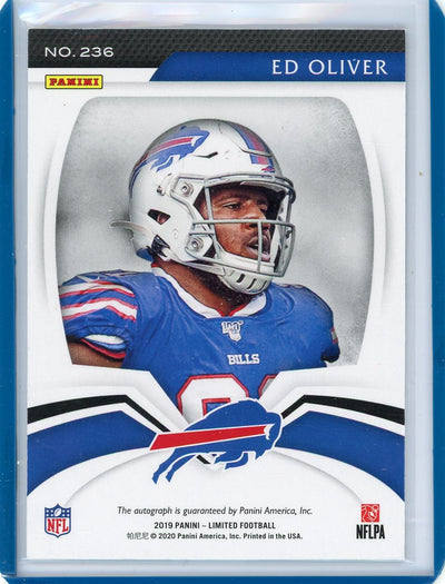 Ed Oliver 2019 Panini Limited autograph rookie card #'d 46/49