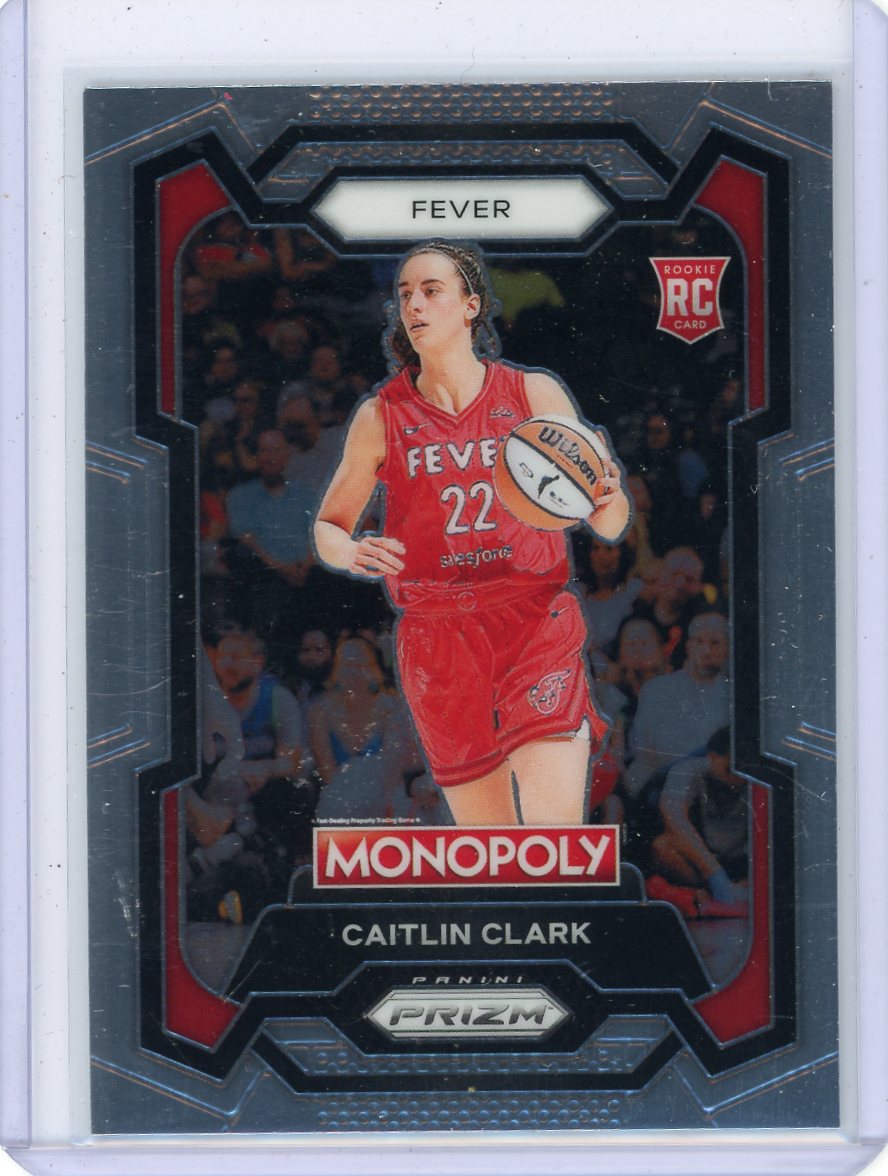 Caitlin Clark 2024 Panini Prizm Monopoly WNBA rookie card