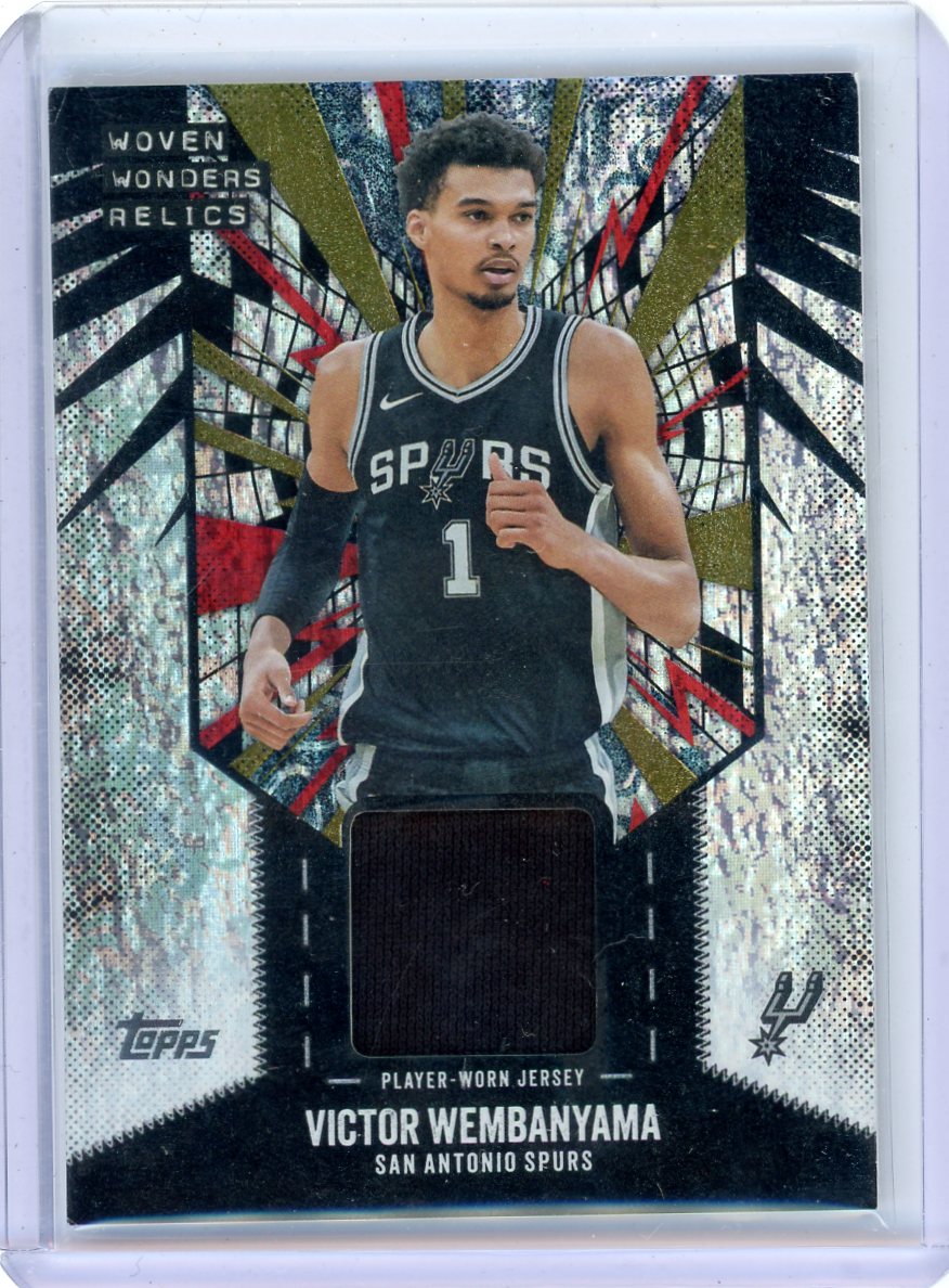 Victor Wembanyama 2025-26 Topps Woven Wonders Relics foil