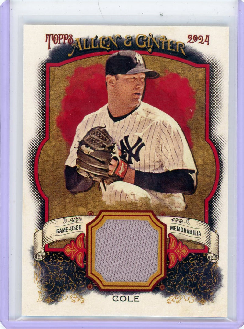 Gerrit Cole 2024 Topps Allen & Ginter Jersey Relic