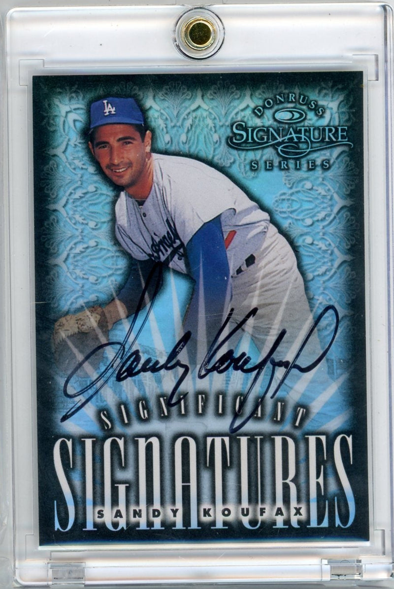 Sandy Koufax 1998 Donruss Signature Series Refractor Autograph 