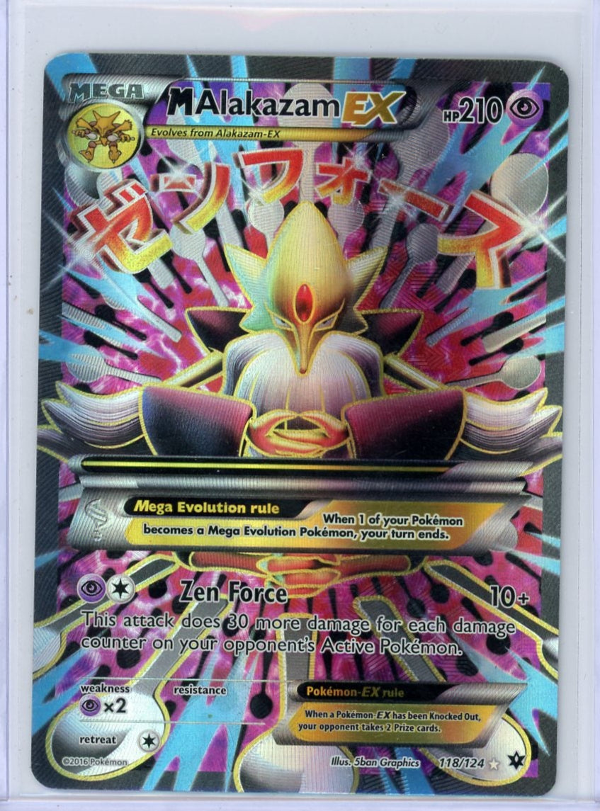 Mega Alakazam EX Pokémon Fates Collide Full-Art #118/124 MP