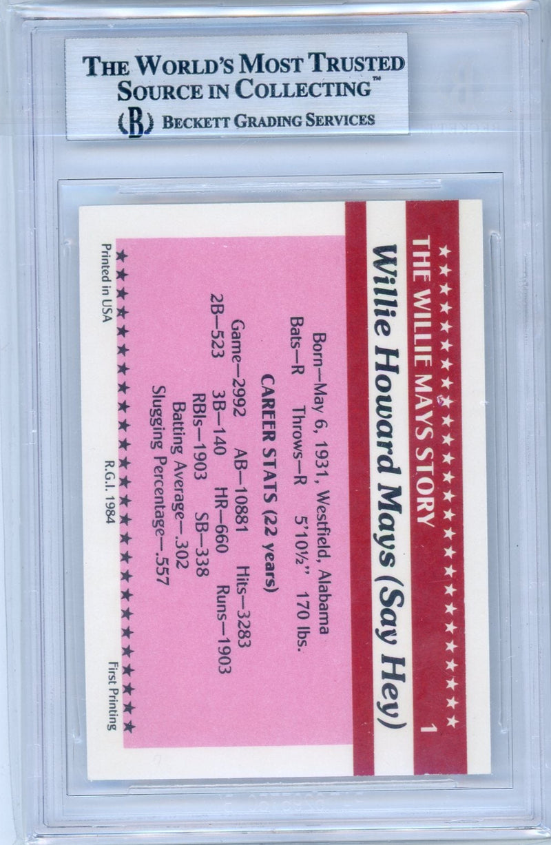 Willie Mays 1984 ASA Autograph 