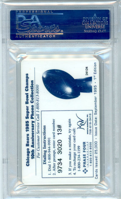 Walter Payton 1995 Calling Card Autograph PSA/DNA Authentic