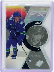 Akito Hirose 2023-24 Upper Deck SPX Radiance FX die-cut rookie card #'d 203/949