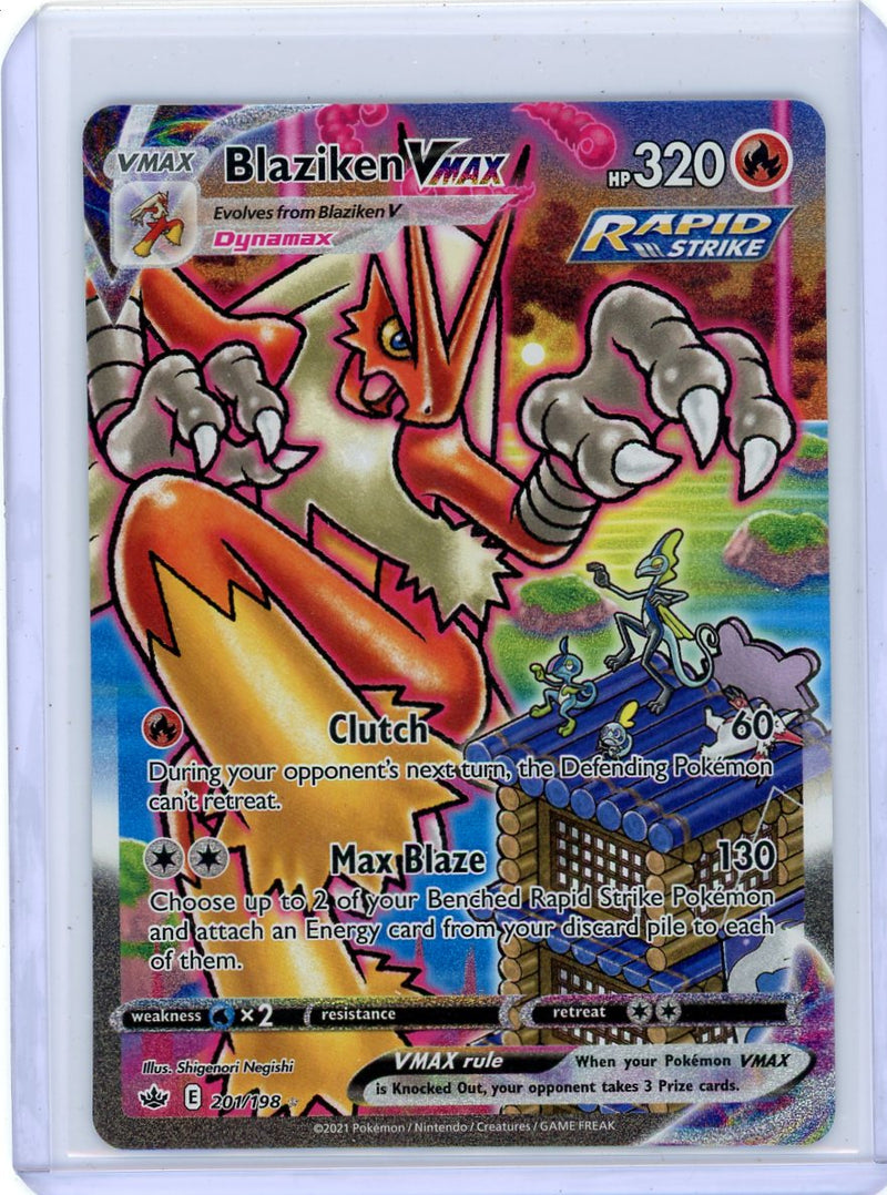 Blaziken Vmax Pokémon Chilling Reign Alt Art Secret Rare 