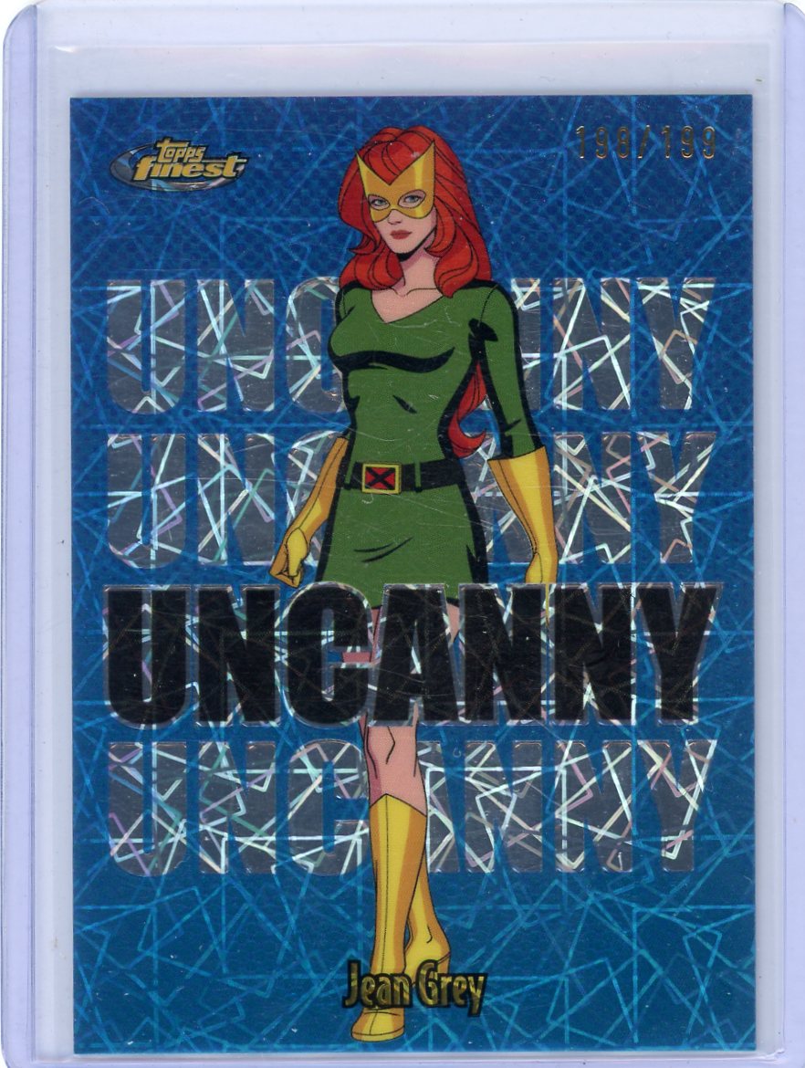 Jean Grey 2025 Topps Finest X-Men Uncanny laser ref. #'d 198/199