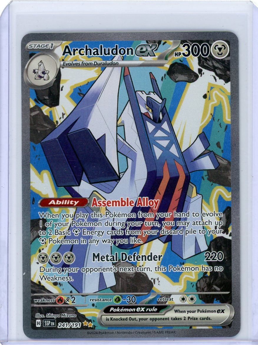 Archaludon Ex Pokémon Surging Sparks Special Illustration Rare #241/191