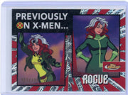 Rogue 2025 Topps Finest X-Men Previously On... laser ref. #'d 161/199