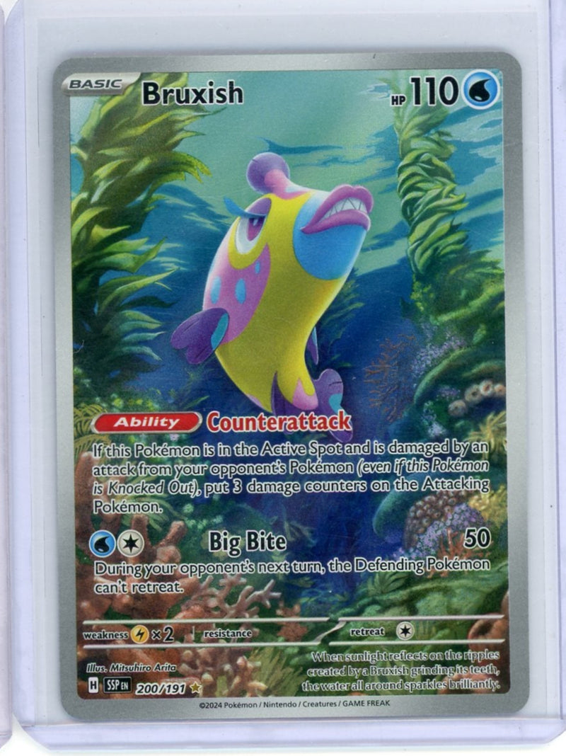Bruxish Pokémon Surging Sparks Illustration Rare 