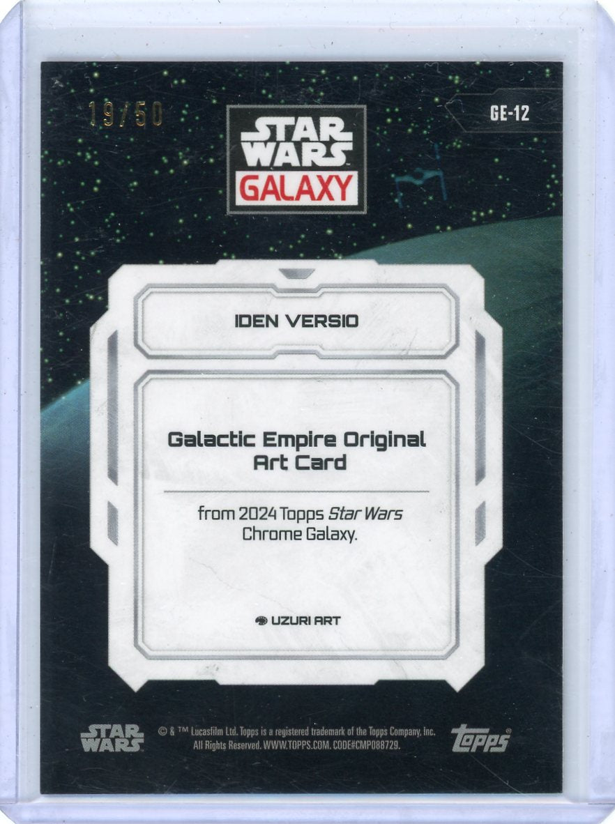 Iden Versio 2024 Star Wars Galaxy GE Art mojo ref. #'d 19/50