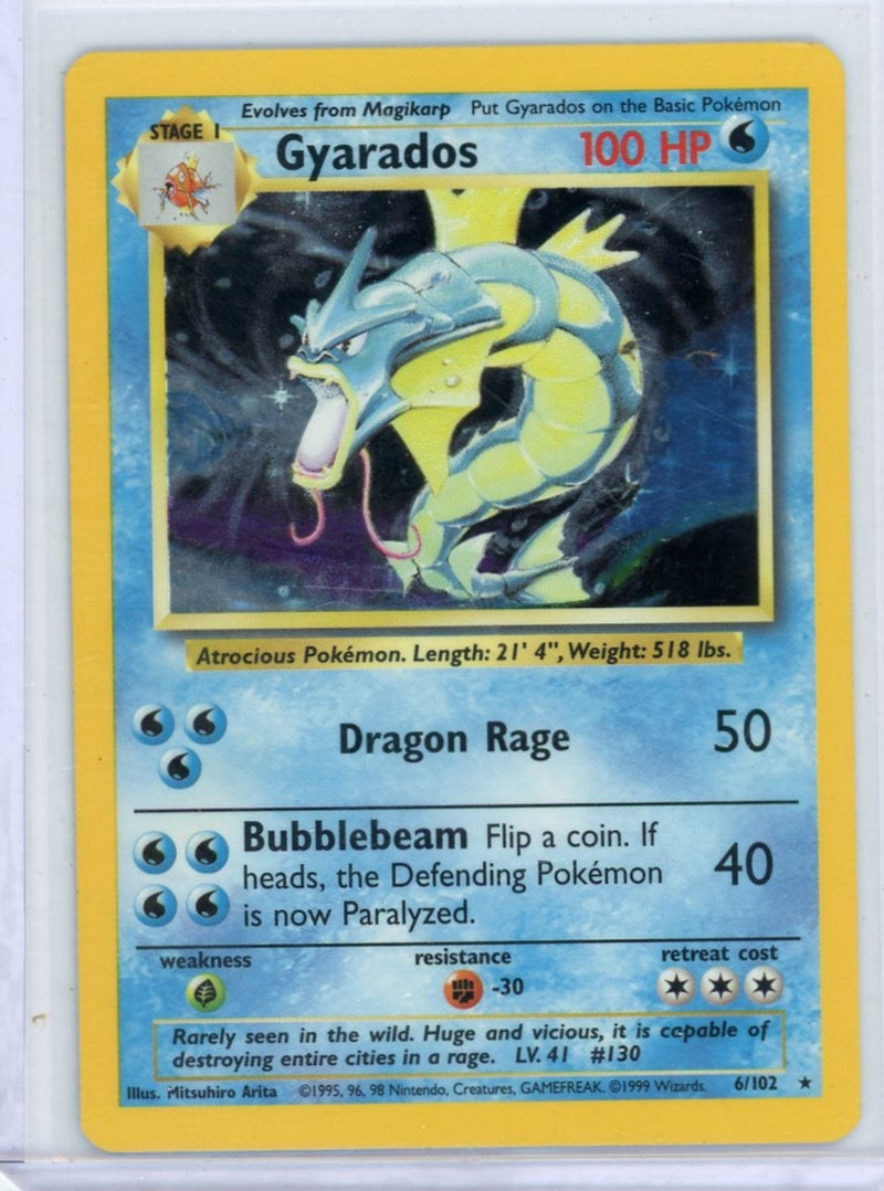 Gyarados Pokémon Base Set Holo 