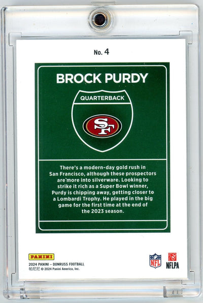 Brock Purdy 2024 Panini Donruss Downtown SSP