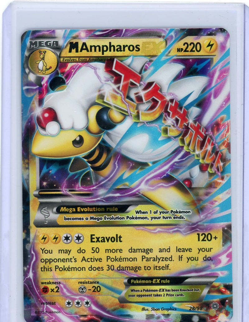 Mega Ampharos EX Pokémon Ancient Origins Ultra-Rare 