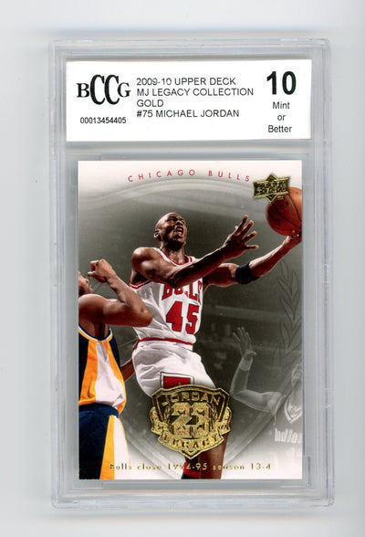 Michael Jordan 2009-10 Upper Deck MJ Legacy Collection gold #75 BCCG 10