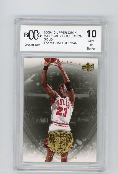 Michael Jordan 2009-10 Upper Deck MJ Legacy Collection gold #72 BCCG 10