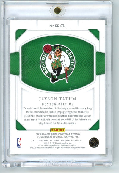 Jayson Tatum 2022-23 Panini National Treasures Game Gear Relic #'d 48/99