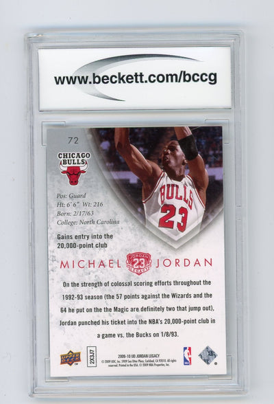 Michael Jordan 2009-10 Upper Deck MJ Legacy Collection gold #72 BCCG 10