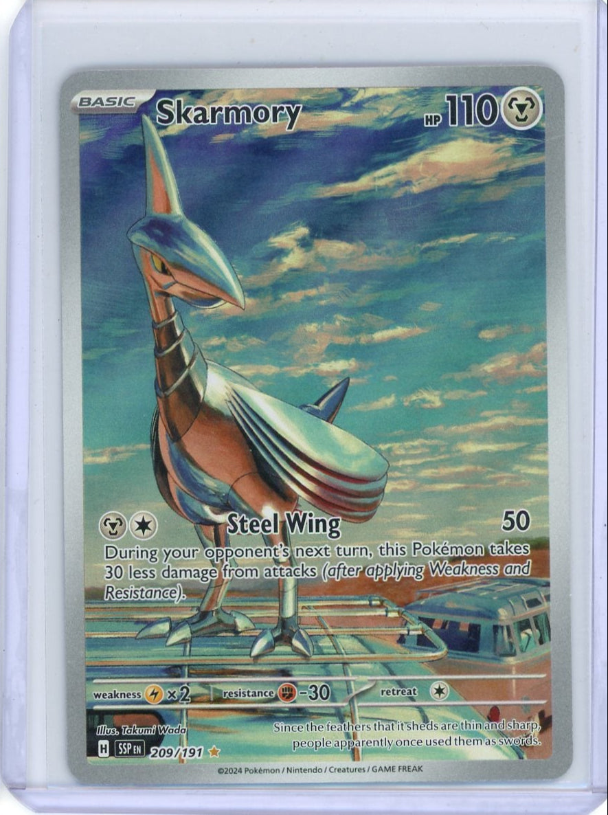 Skarmory Pokémon Surging Sparks Illustration Rare #209/191