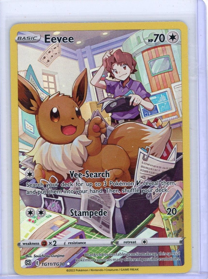 Eevee Pokémon Brilliant Stars Trainer Gallery Ultra Rare #TG11/TG30