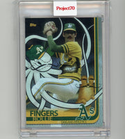 Rollie Fingers 2021 Topps Project70 by CRAOLA #322 Rainbow Foil #'d 46/70 + base card - print run: 844