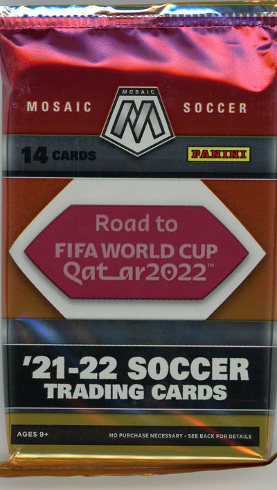 2021-22 Panini Mosaic Soccer Road to the World Cup Mega Fanatics Exclusive Pack