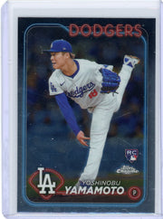 Yoshinobu Yamamoto 2024 Topps Chrome rookie card