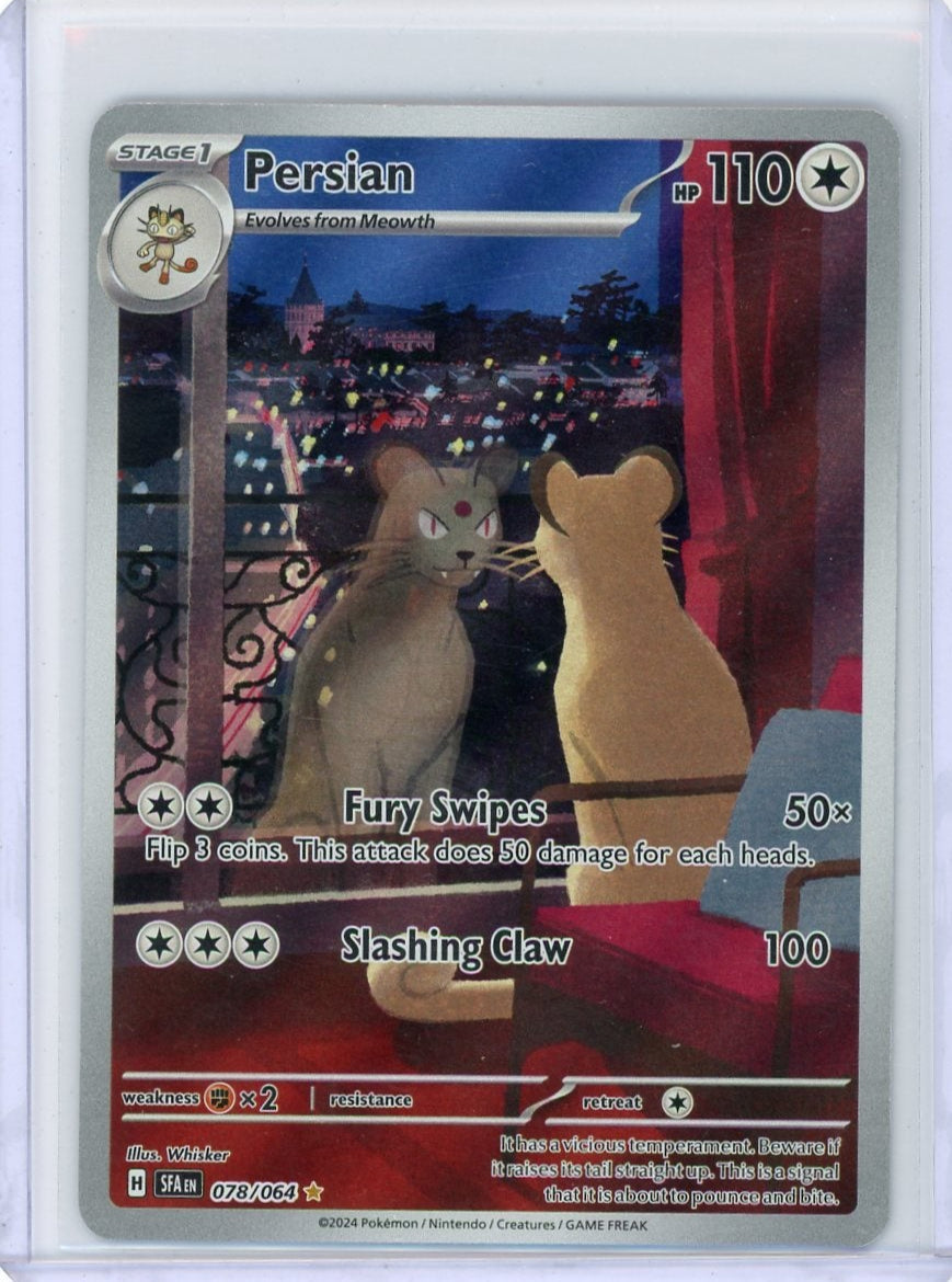 Persian Pokémon Shrouded Fable Illustration Rare #078/064