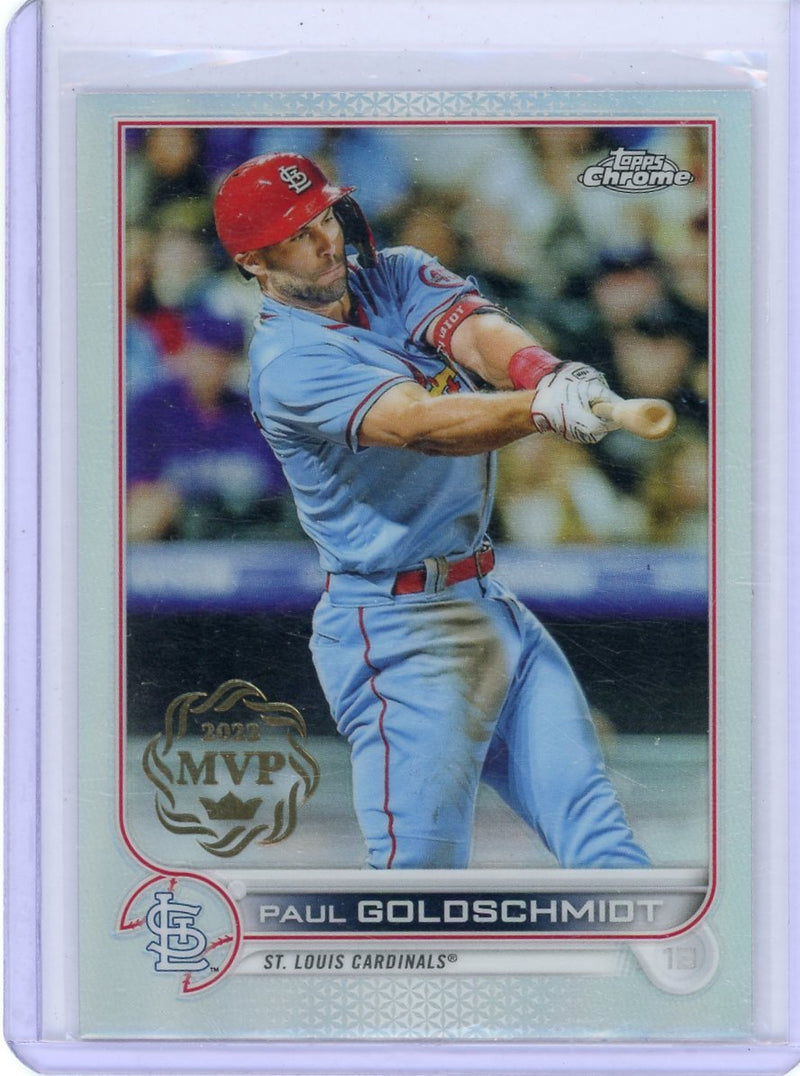 Paul Goldschmidt 2022 Topps Chrome MVP Buyback Stamp Refractor 