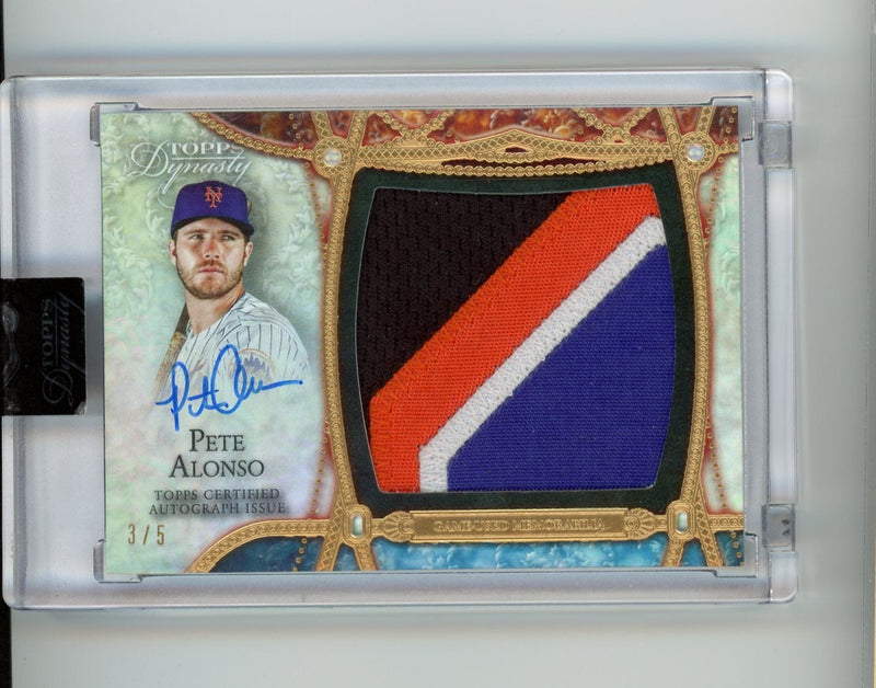 Pete Alonso 2022 Topps Dynasty 3/5 Auto 