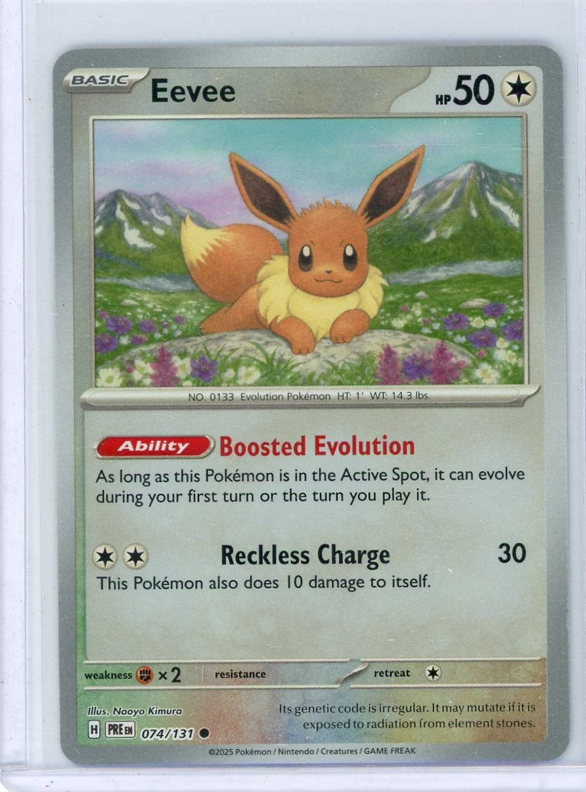 Eevee Pokémon Prismatic Evolutions Poke Ball Pattern #074/131
