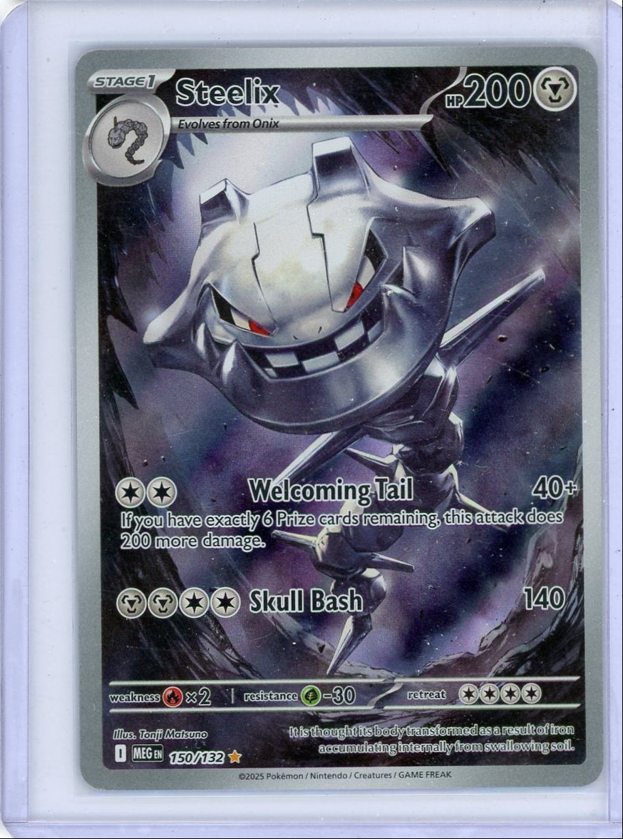 Steelix 2025 Pokémon Mega Evolution Illustration rare #150/132