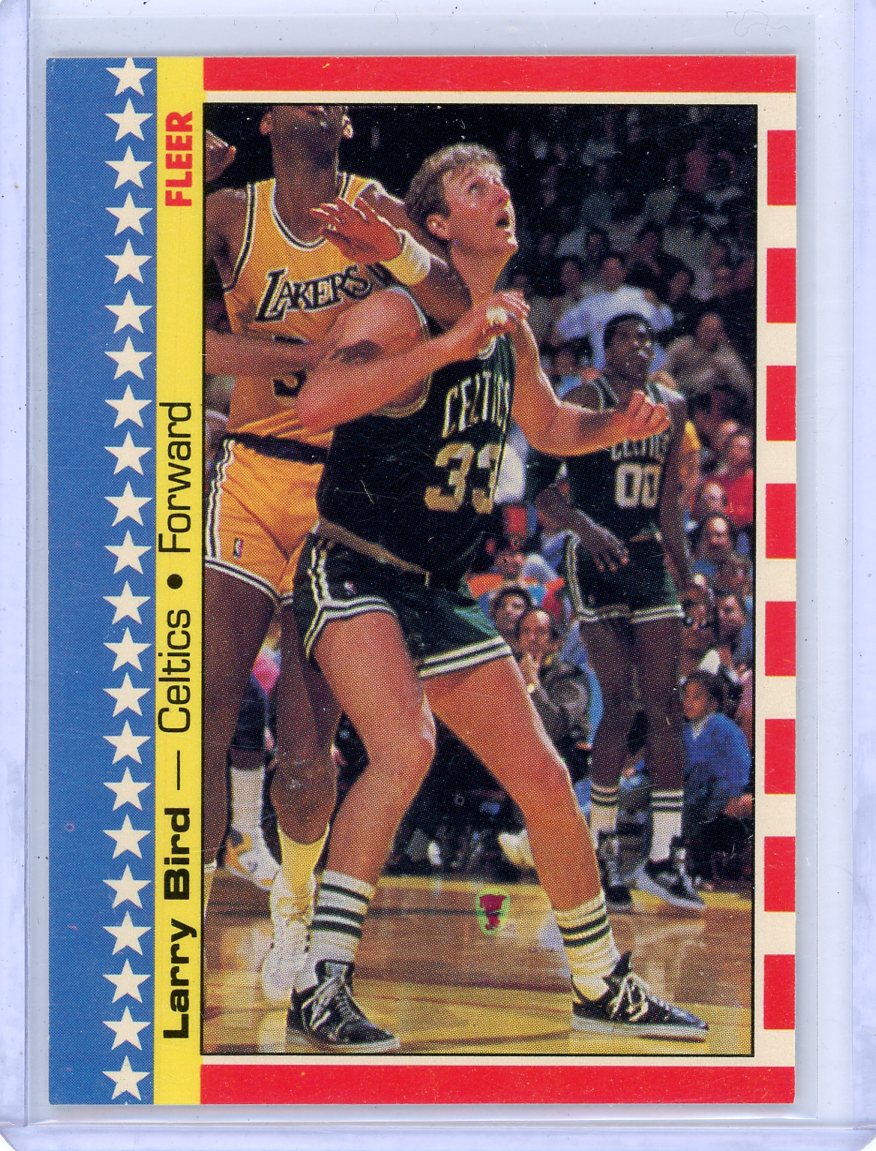 Larry Bird 1987 Fleer All-star Sticker #4