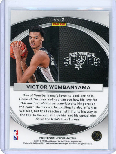 Victor Wembanyama 2023-24 Panini Prizm Global Reach rookie card