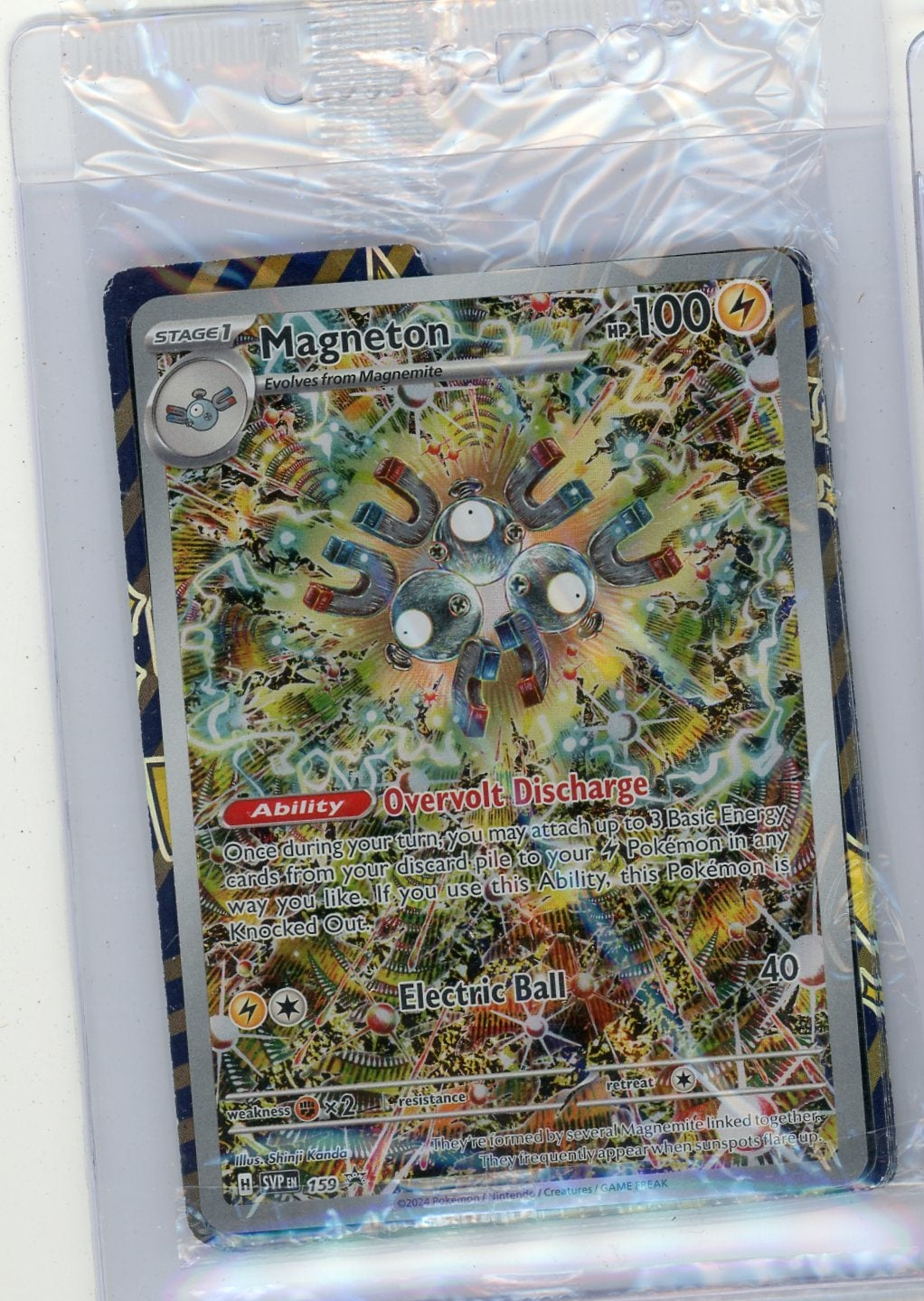 Magneton Pokémon Surging Sparks Elite Trainer Box Promo #159 sealed