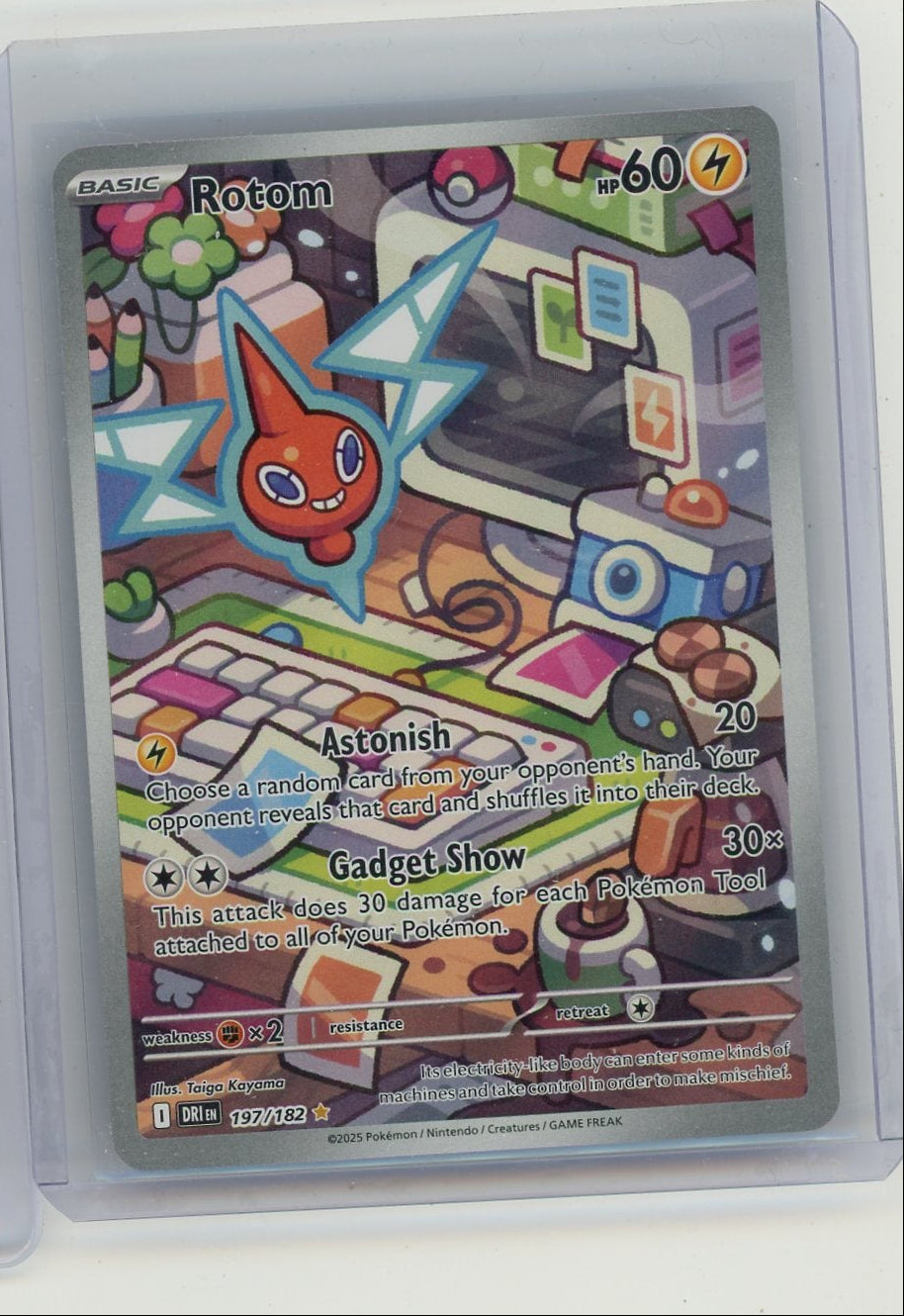 Rotom 2025 Pokemon Destined Rivals Illustration rare #197/182